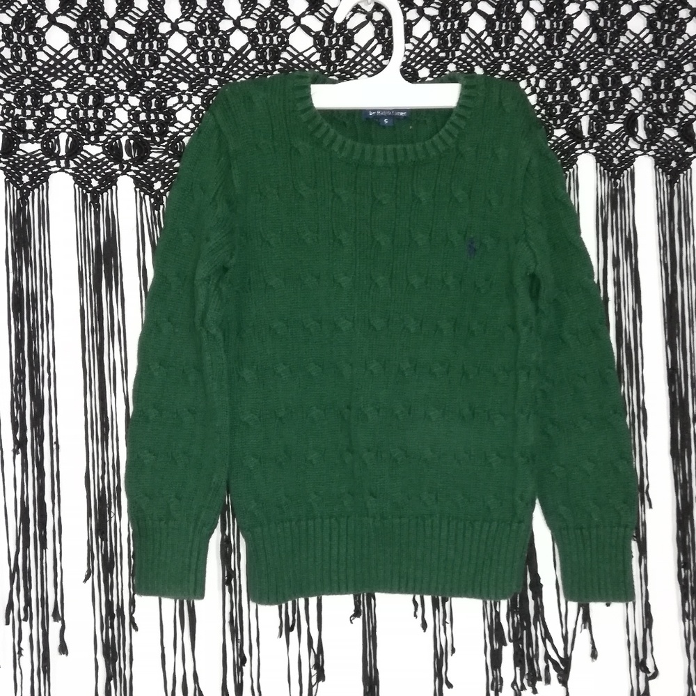 Polo Ralph Lauren Green Knit Crewneck Sweater